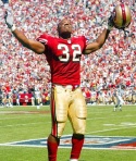 Kevan Barlow in happier times, with the 49ers.