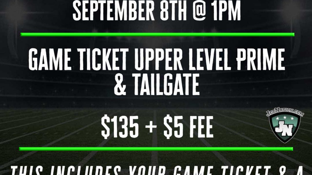 NY Jets Tailgate Party and Game Ticket Package Group Outing, Bills at Jets  2023