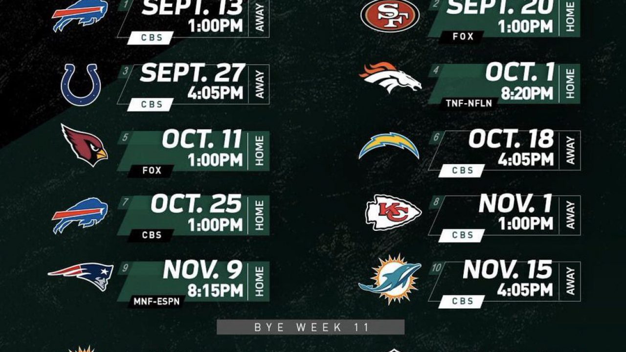 sunday night football schedule 2020