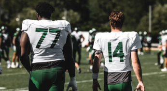 Mims Back to Practice, Darnold Out; Other Moves