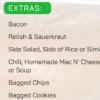 NY Jets Tailgate Menu