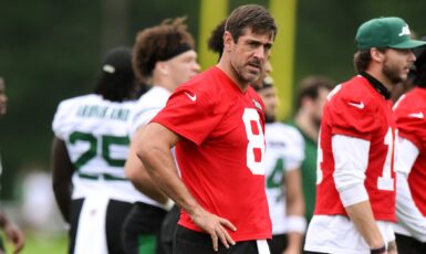 NY Jets Training Camp (Day 3); Aaron Rodgers Shines Again